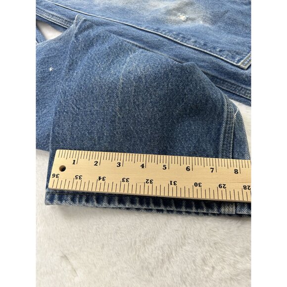 Carhartt Mens Double Knee  Workwear Blue Denim Jeans 36x34 Original Dungaree Fit - Picture 5 of 16